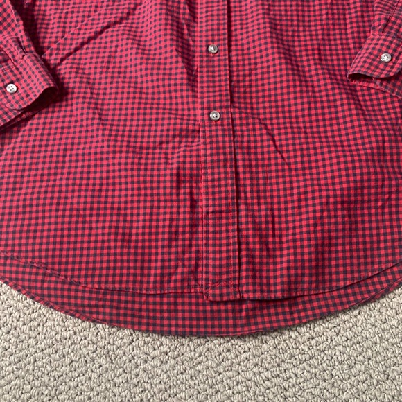 Ralph Lauren Mens Shirt Size XL Red/Blue Gingham Button Down Long Sleeves - Picture 4 of 12